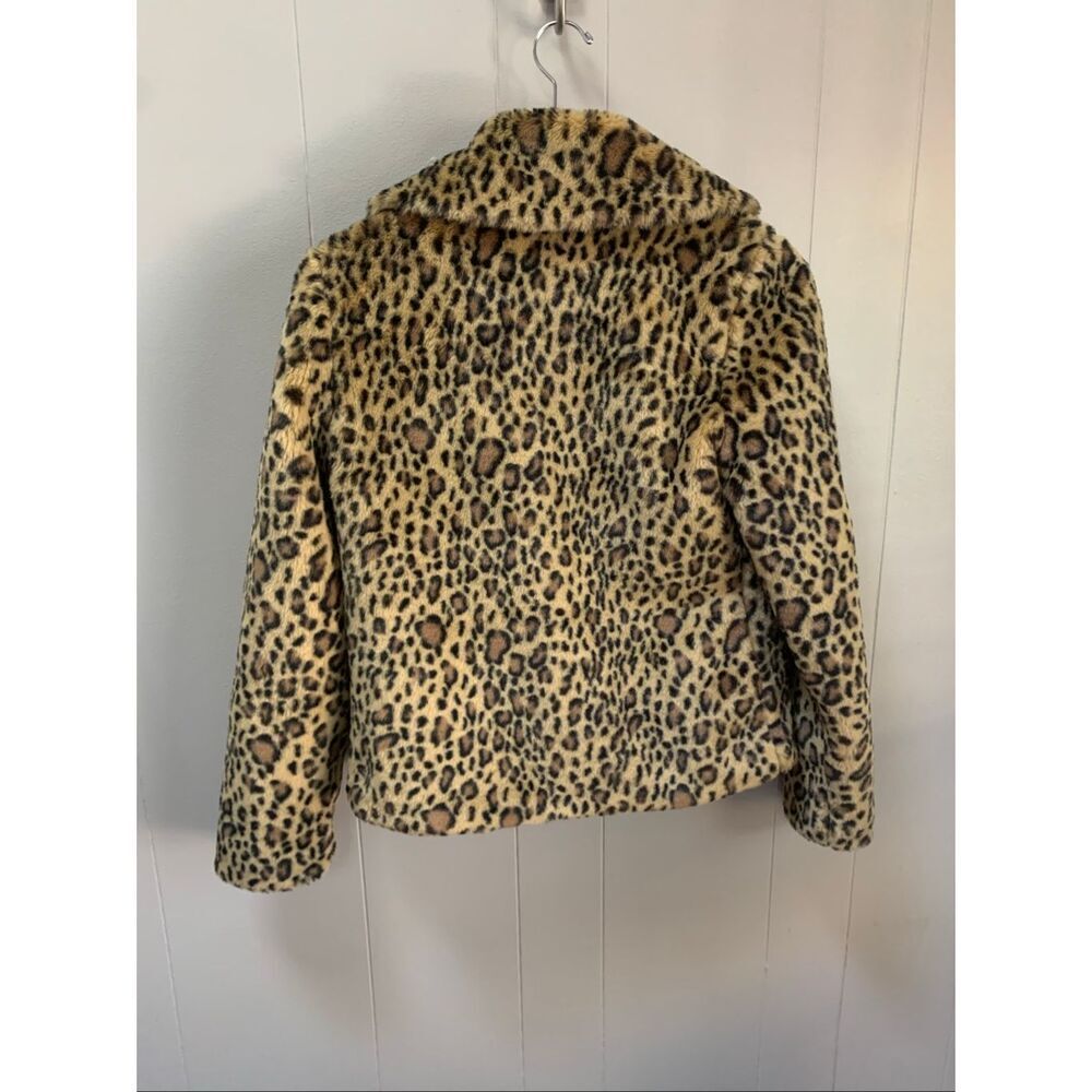 leopard print faux fur jacket - Picture 2 of 6